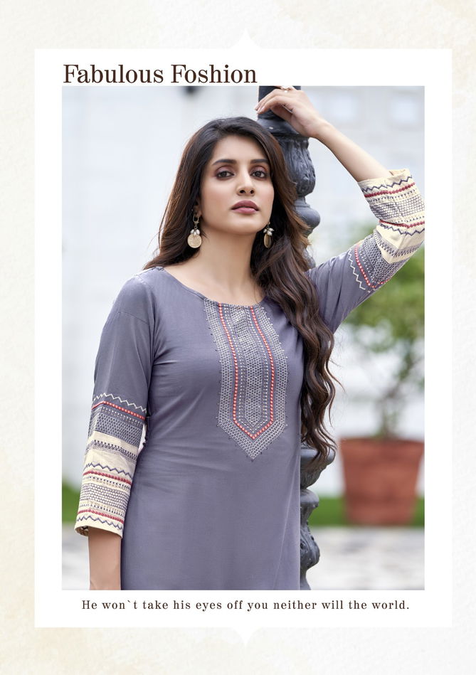 Wooglee Salonee 3 Rayon Wholesale Designer Kurtis Catalog